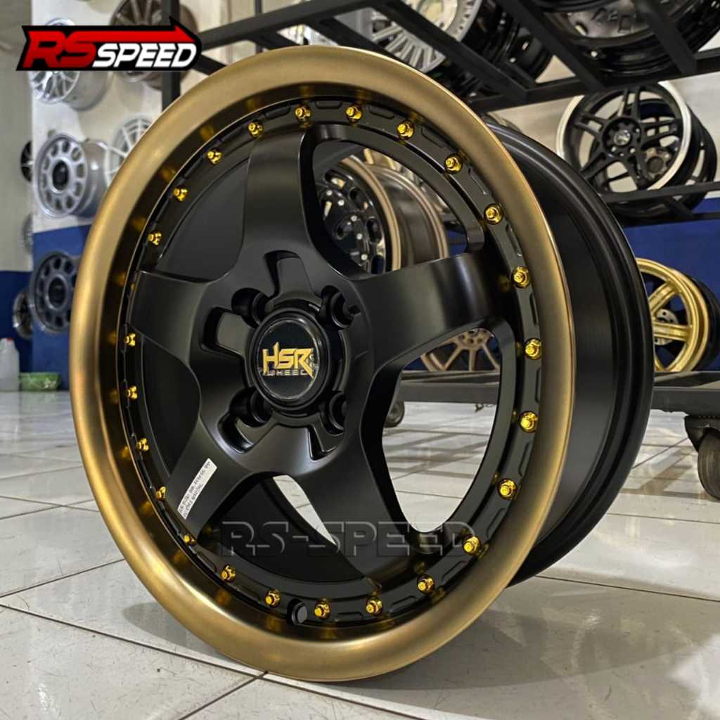 Velg HSR BOB Terbaru Pelek Mobil Agya Sigra Calya Brio Murah HSR Pelak Racing R15 Bisa Di Ban Dunlop 185 65 R15 Toko Velg Mobil Tangerang