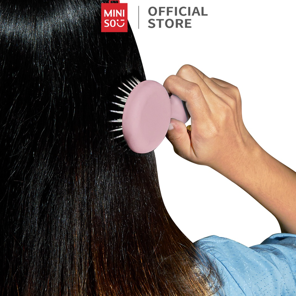 Mau HematMm3M7 MINISO Sisir Rambut Sikat Wanita Airbag Pijat Hair Brush (karet karet kecil bunga sak