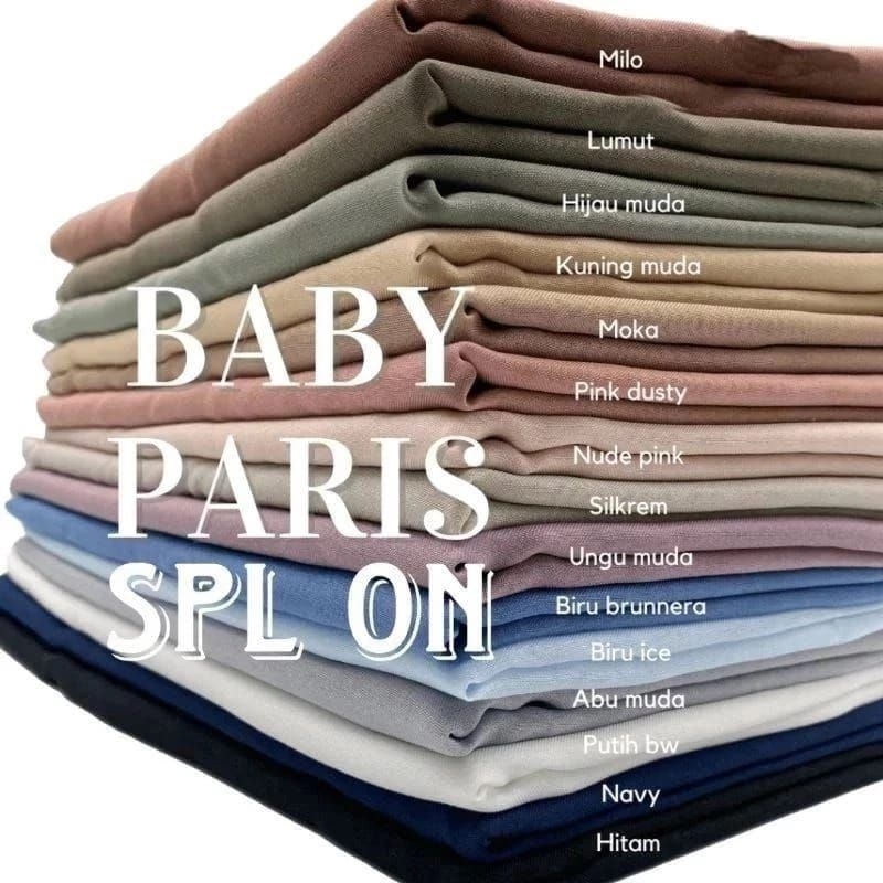 Bahan Kain Hijab Baby Paris