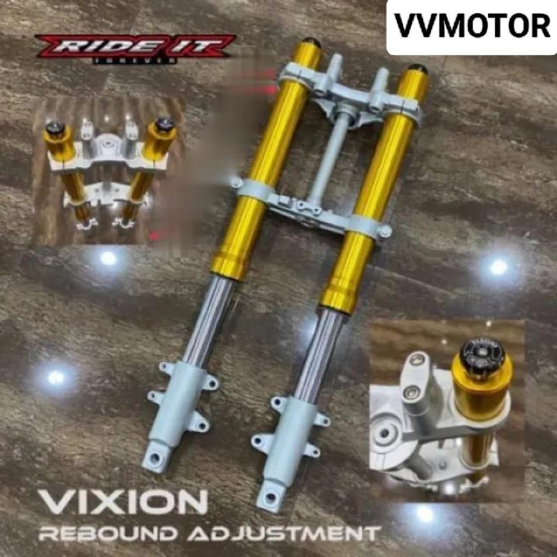 USD UPSIDE DOWN VIXION MERK RIDE IT BISA DIAPLIKASIKAN KE MOTOR BYSON XABLE SCORPIO CB150 TIGER DLL