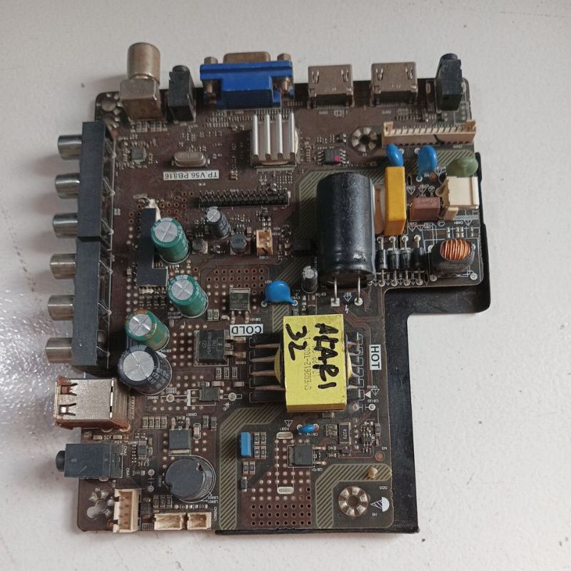 mb tv akari le 32m88 - mainboard tv  akari le32m88 - power suplay tv akari le32m88