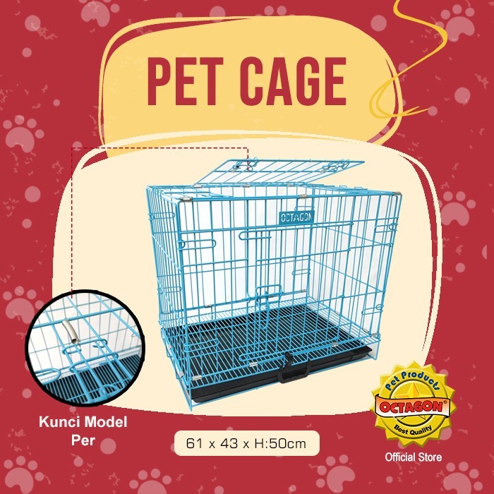 Kandang Kucing Octagon K-200 - Kandang Besi Kucing Anjing