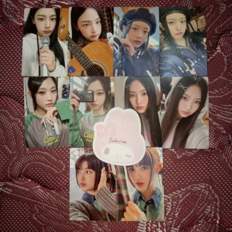 Photocard bunnies camp Hanni Haerin Hyein Danielle Minji