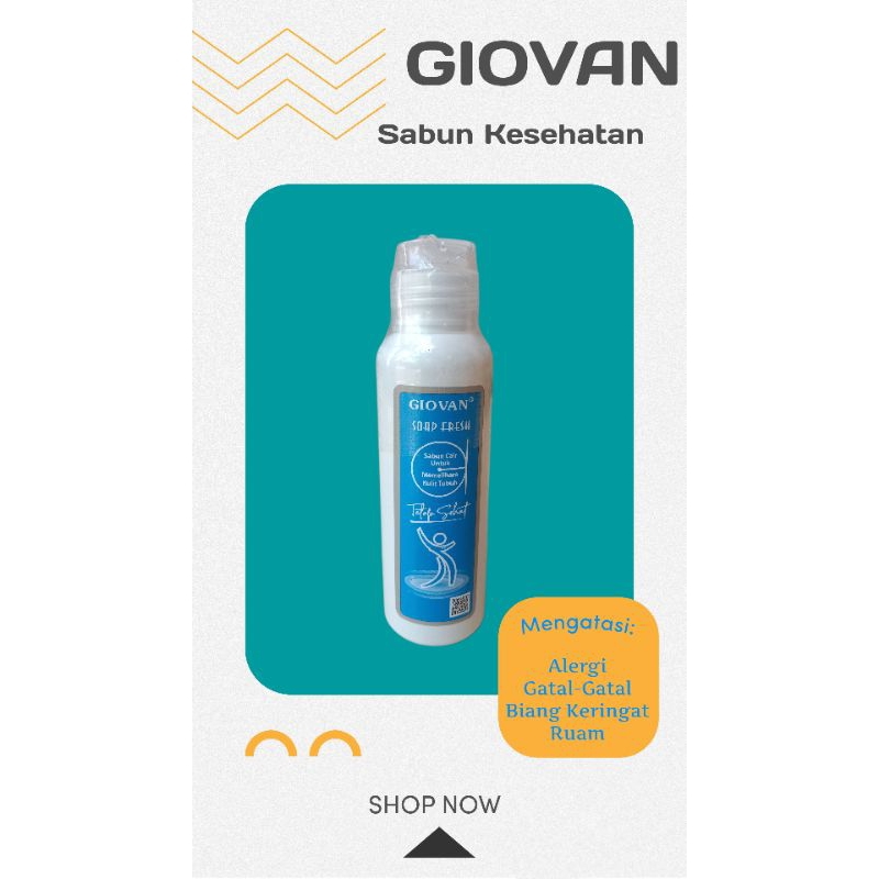 GIOVAN SABUN GATAL AMAN UNTUK ANAK-DEWASA