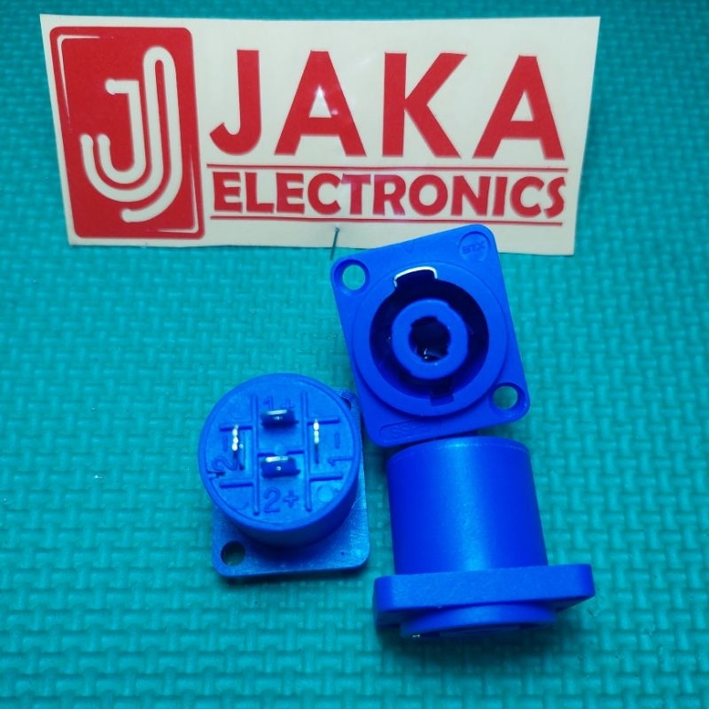 Soket Spikon Speakon Spicon STX Female Biru