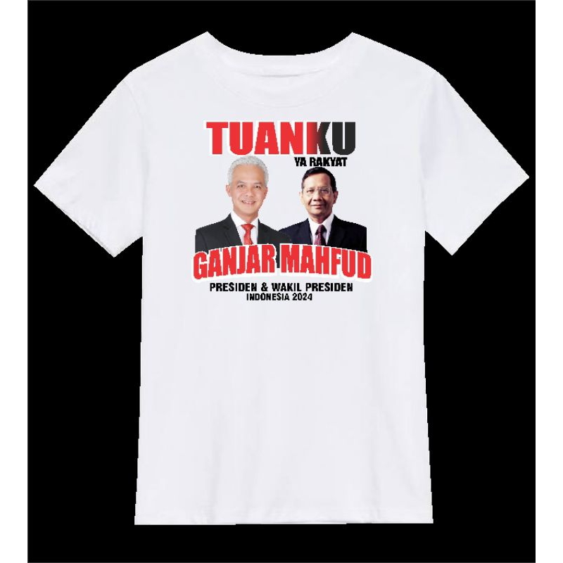 kaos ganjar mahfud / kaos relawan ganjar mahfud 2024 / kaos ganjar pranowo dan mahfud md