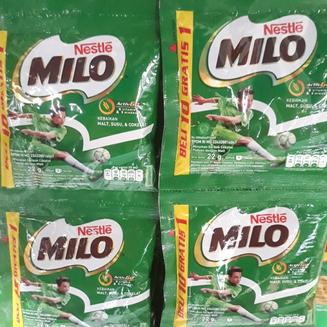 

DXBK6390 Terlaku.../ Milo Sachet 1 renteng isi 11 Sachet