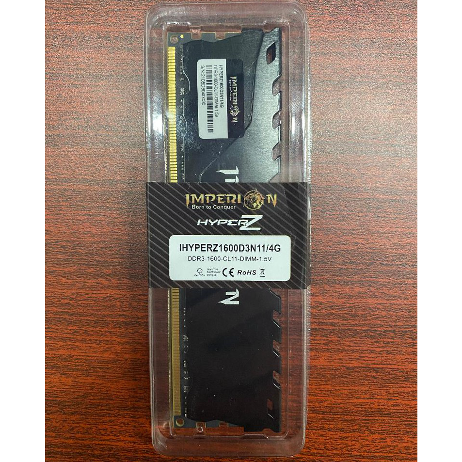 Promo RAM IMPERION HYPERZ FLASH DDR3 4GB 1600 MHz PC 12800 RAM GARANSI RESMI RAM DDR3 4GB HEATSINK G