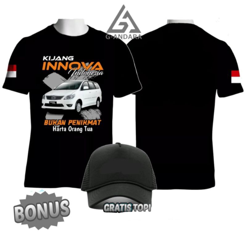 KAOS OTMOTIF KIJANG INNOVA INDONESIA BUKAN PENIKMAT HARTA ORANGTUA