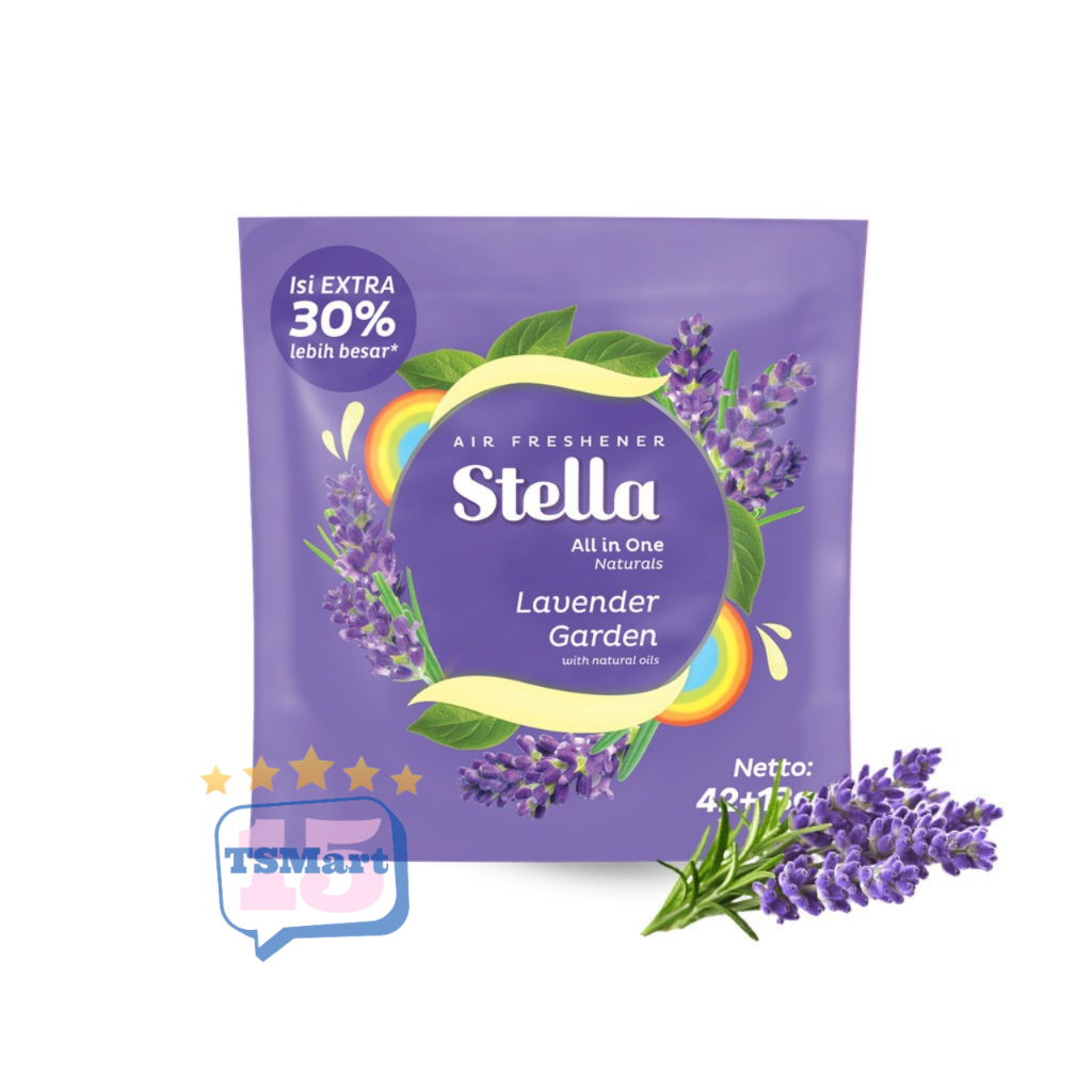 Stella All In One Lavender Garden 42+13gr - Stella Gantung Pengharum Ruangan