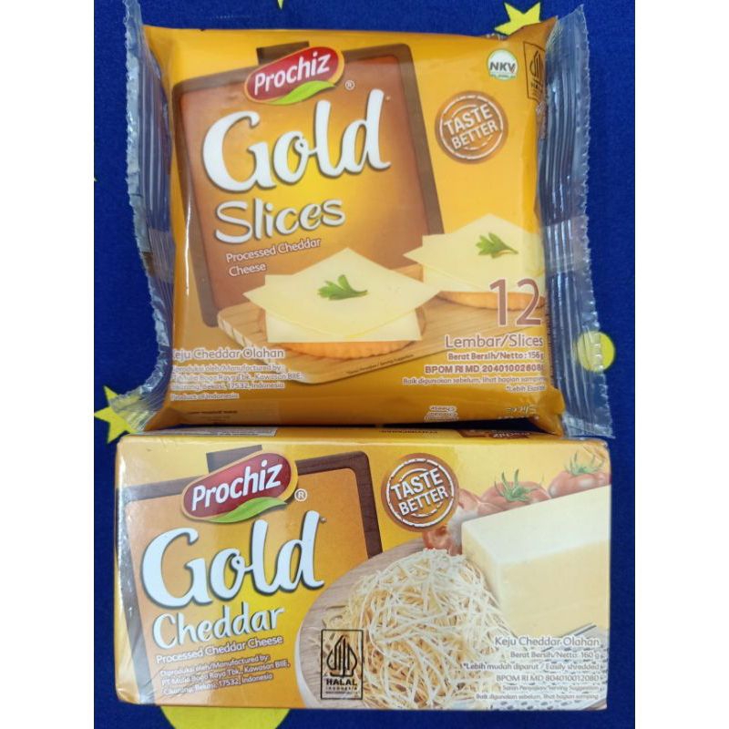 

Prochiz Gold Cheddar keju 160gr