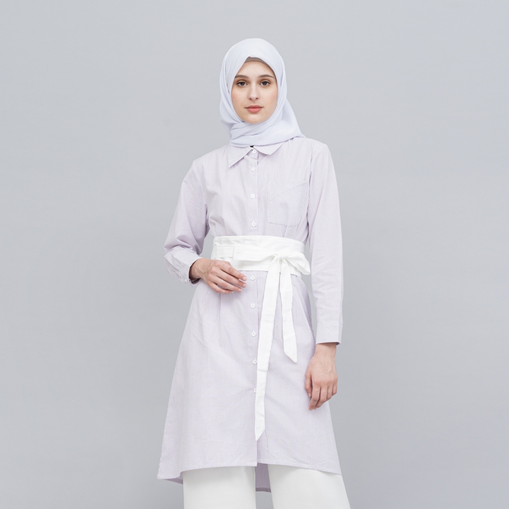 TUNIQUE | Vlora - STRIPE SERIES 2.0 | Atasan Wanita Kekinian | Kemeja Wanita | Dress | Tunik