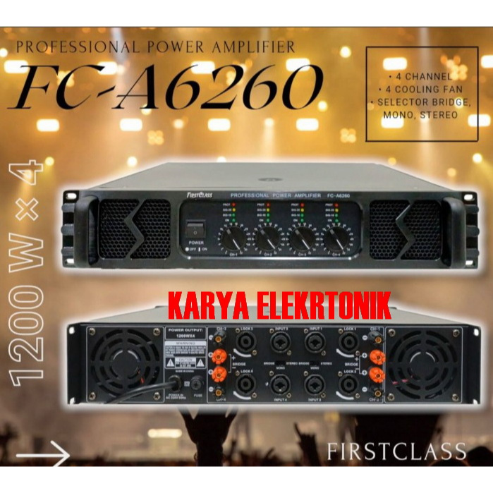 Power Amplifier Firstclass Fc - A6260 Power High Quality Fca6260 fc a6260
