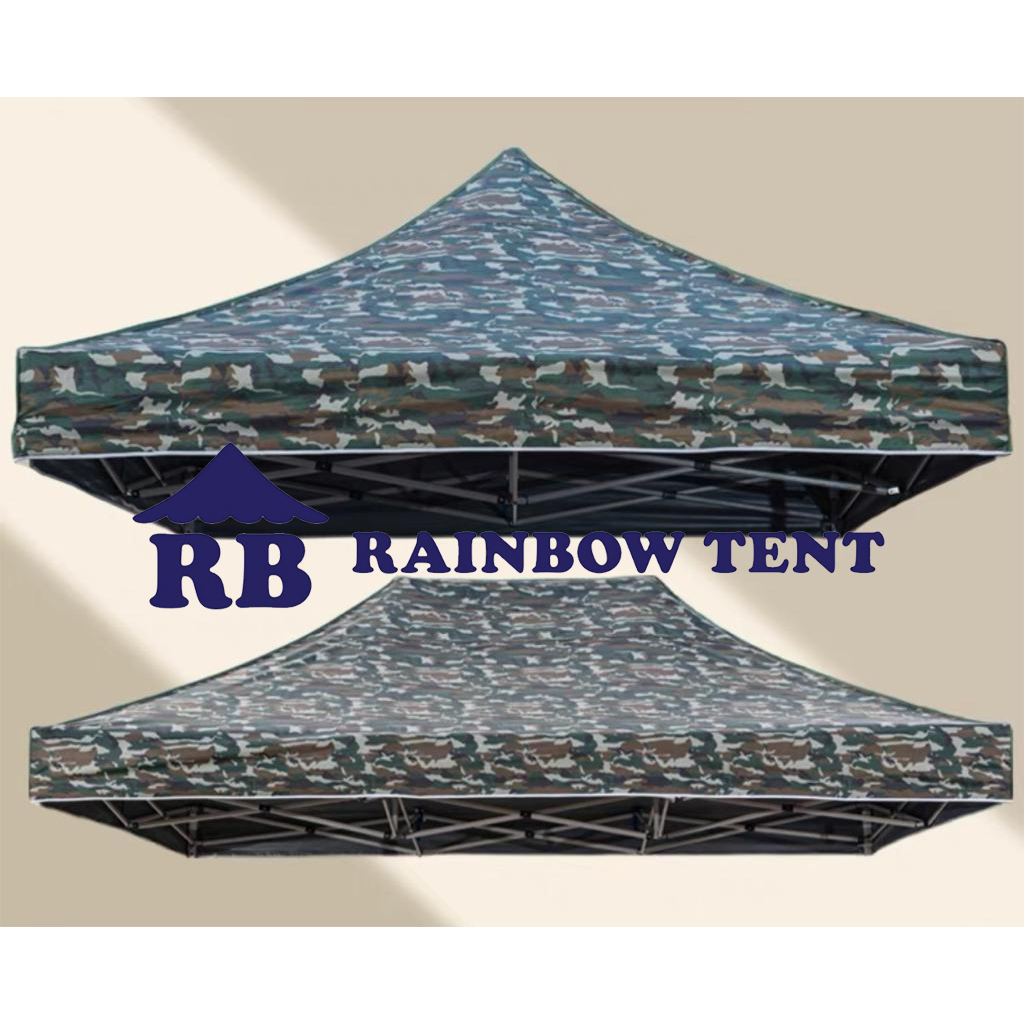 Atap Tenda Lipat Ukuran 3x4,5 Motif Army D800 Tebal Double Layer