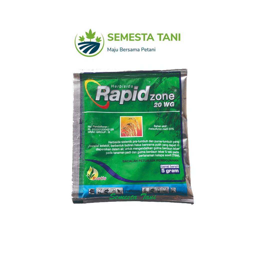 Herbisida RAPID ZONE 20 WG 5 gram