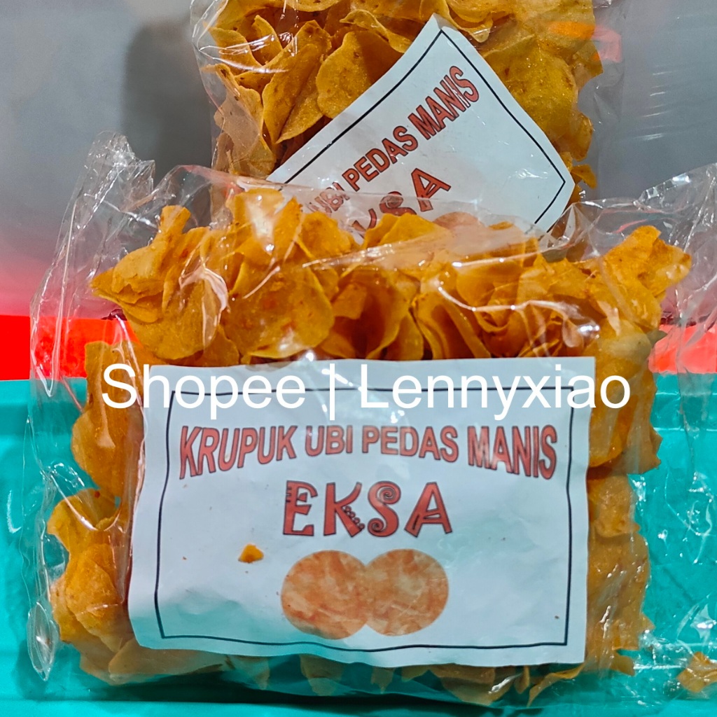 

Kerupuk Krupuk Ubi Opak Singkong Pedas Manis EKSA ABC khas Pontianak Kalimantan Barat 500 gr