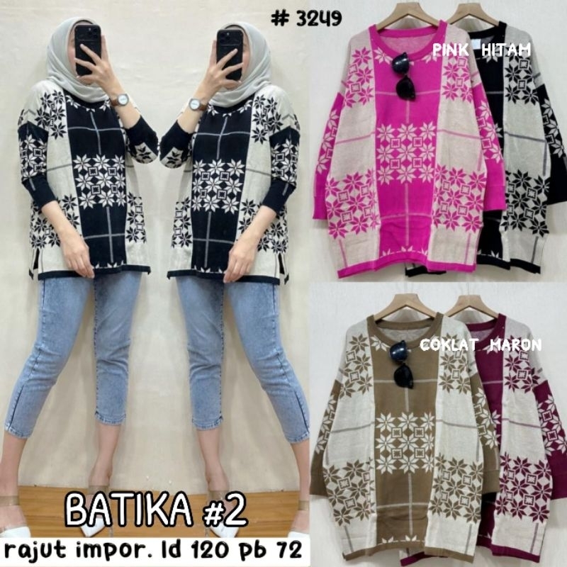 rajut import oversize/blouse rajut import terbaru/kaos rajut import jumbo