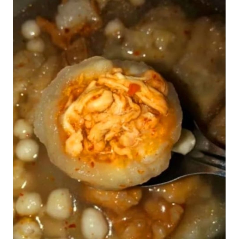 

paket 1 bungkus baso ayam suwir jumbo xtra pedas baso jumbo 3 butir komplit bumbu dll istimewa spesial