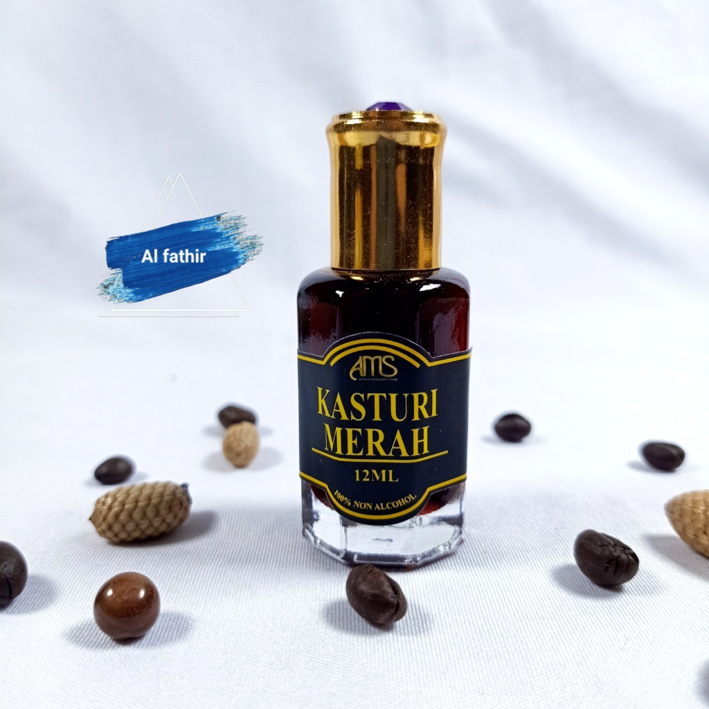 AROMA KASTURI MERAH PARFUM SHALAT 12ML FULL BIBIT MURNI (BY AMS)