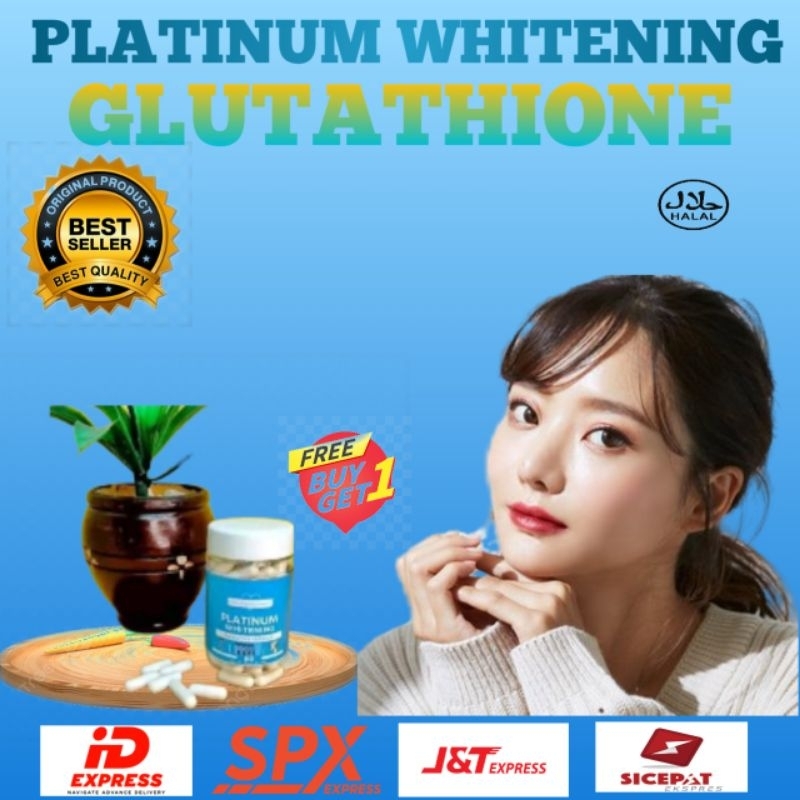 30 Kapsul - Platinum-Whitening-Pemutih-Badan-Glutathione-Pemutih-Wajah-dan-Infus-Whitening