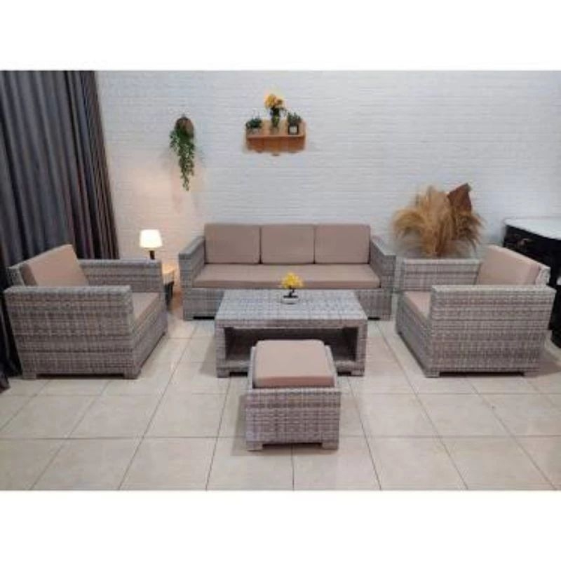 Kursi Tamu Sofa Rotan Sintetis