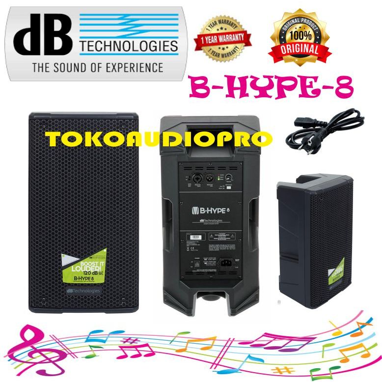 DB Technologies B-Hype 8 Active Speaker Aktif Bhype-8