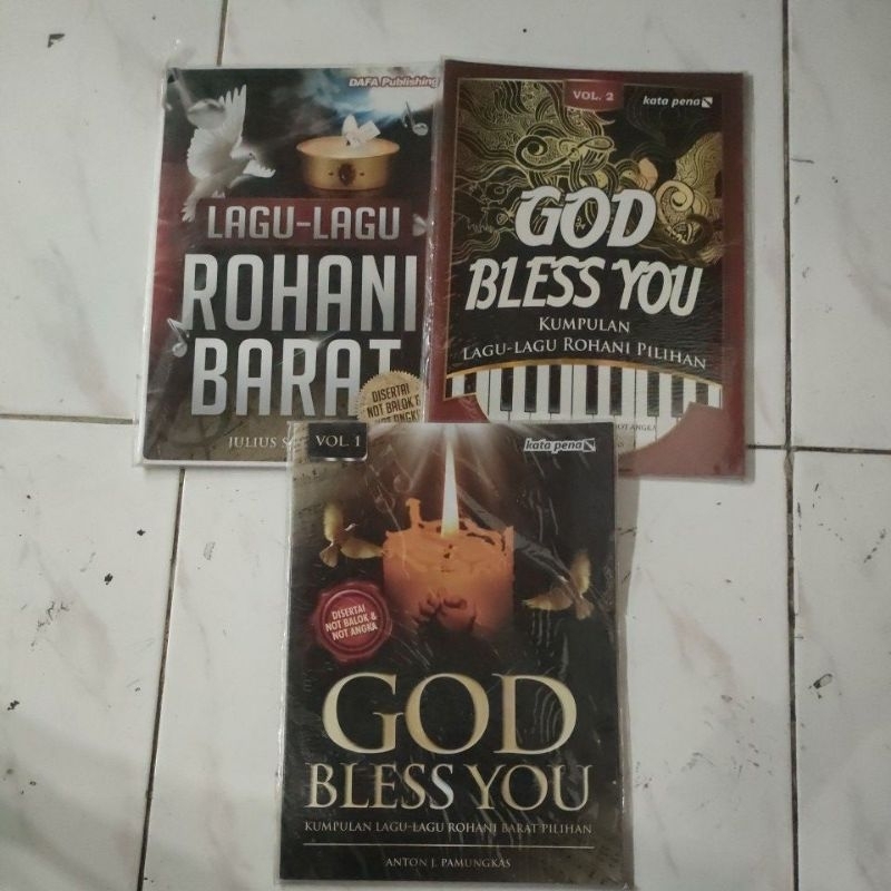 God Bless You Kumpulan Lagu-lagu Rohani Barat Pilihan di sertai Not Balok & Not Angka vol. 1 dan Vol