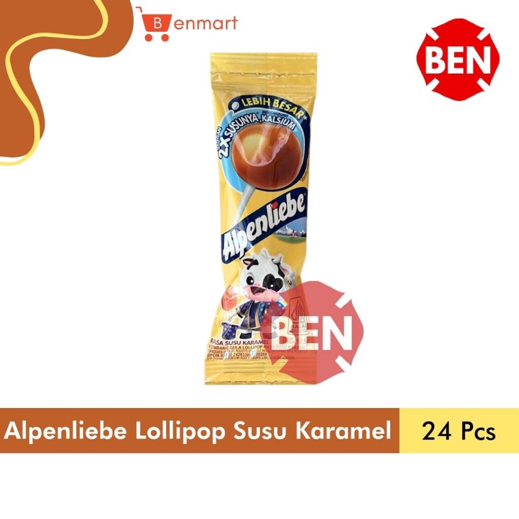 

Permen Alpenliebe Lollipop SUSU KARAMEL 24 Pcs Lolipop Caramel Coklat