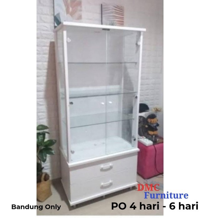 Lemari Hias Kaca Tikblok Lemari Pajangan Rak Hias Lemari kaca Murah