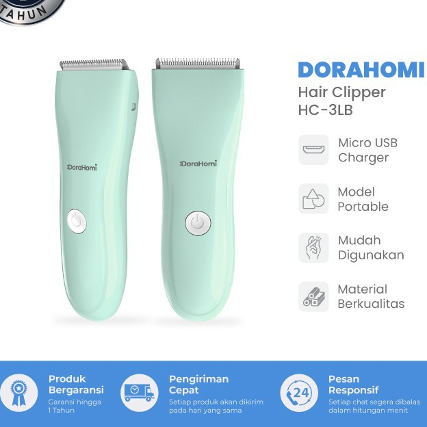 Alat Cukur Rambut DoraHomi portable Mesin potong jenggot Cas baterai - DoraHomi Alat Cukur Rambut po