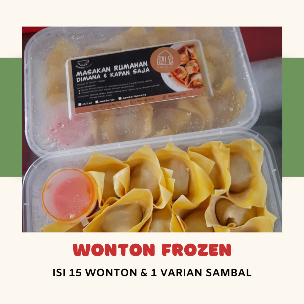 

Wonton Pangsit Frozen Ping Tloe