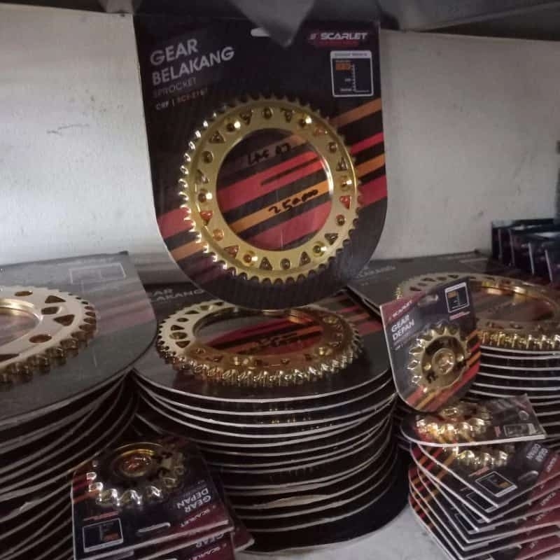 Gear belakang CRF 150L scarlet