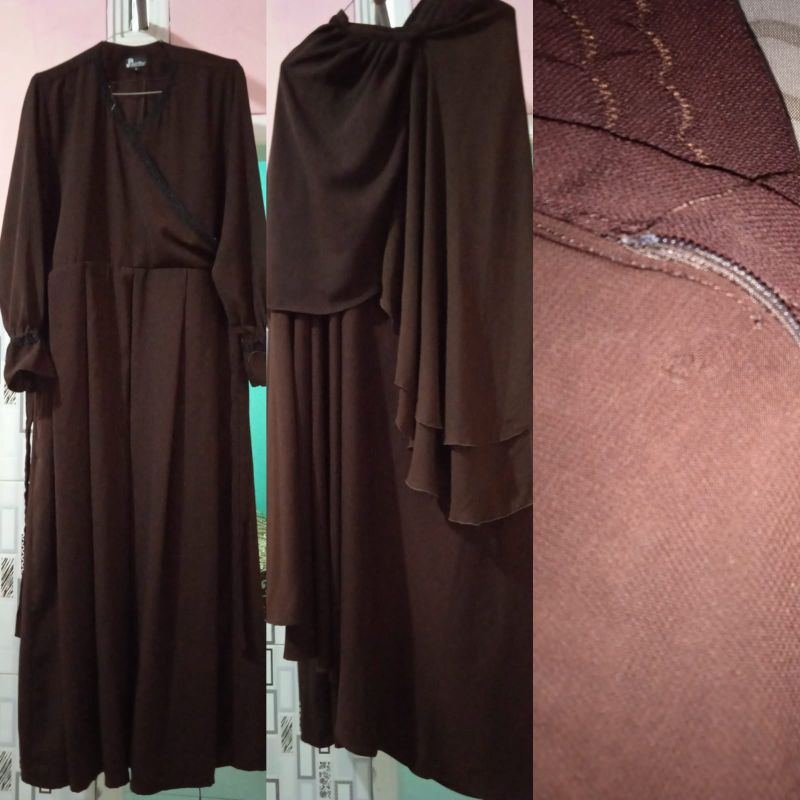 preloved set Khimar Safar dan  gamis