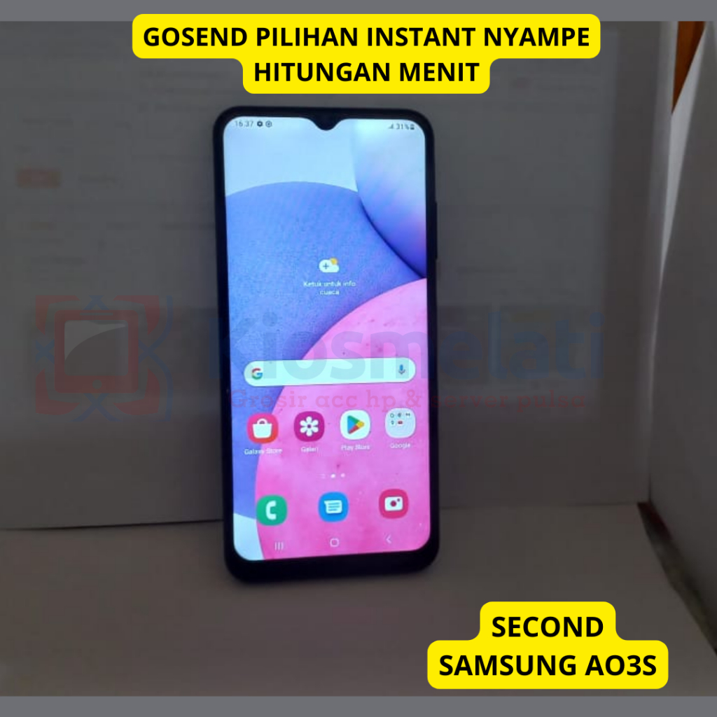 SECOND HP SAMSUNG A03S 4/64 HP SEKEN/HP BEKAS UNIT BATANGAN/MURAH BRKUALITAS DAN TERJANGKAU