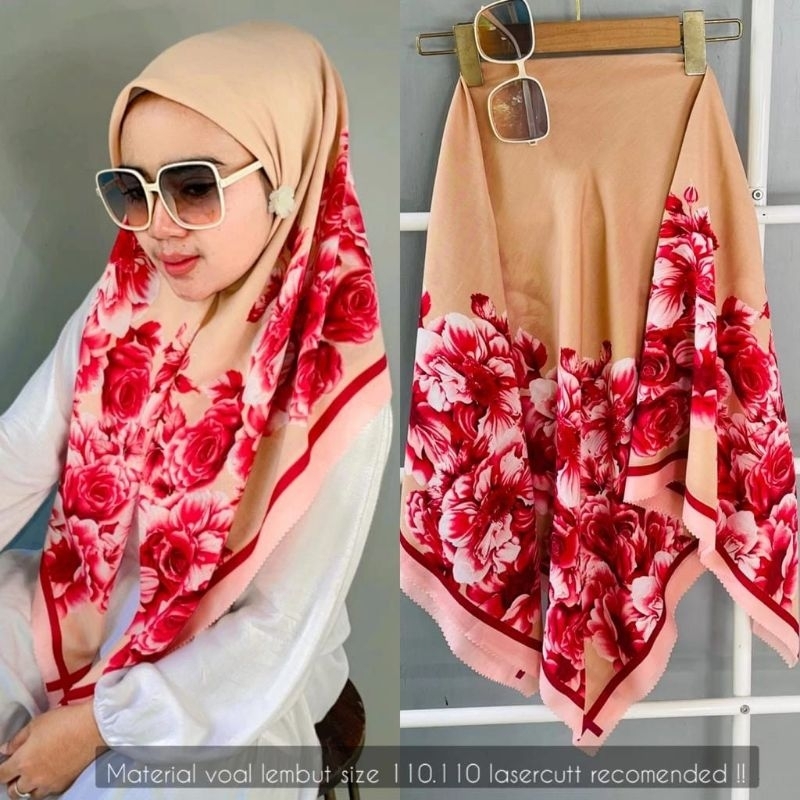 Hijab Segiempat Deenay KW Motif Zura