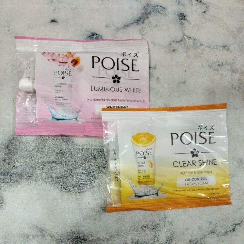 Poise Facial Foam Sachet 1 Renteng isi 12