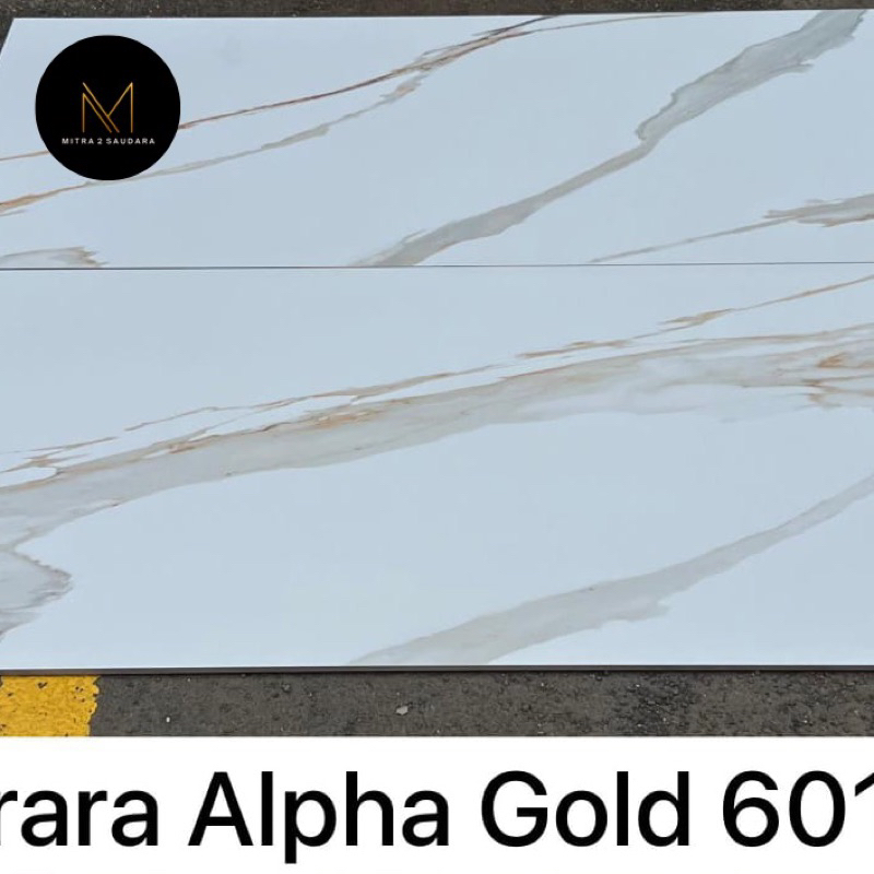 Granit lantai savona 60x120cm Carrara Alpha gold