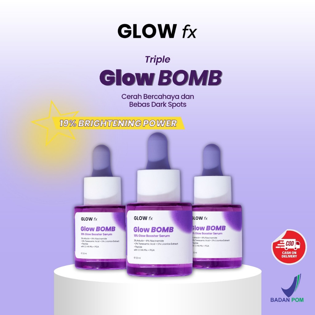 GLOW fx BEAUTY [Triple] Serum Glow Bomb 20mL x 3 Pcs