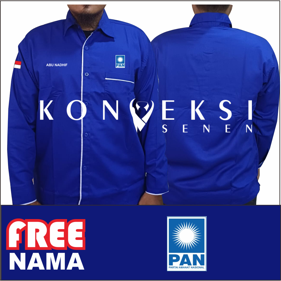 kemeja Pan baju pan seragam pan Pdh pan kemeja partai pan baju partai Pan seragam partai pan Pdh par