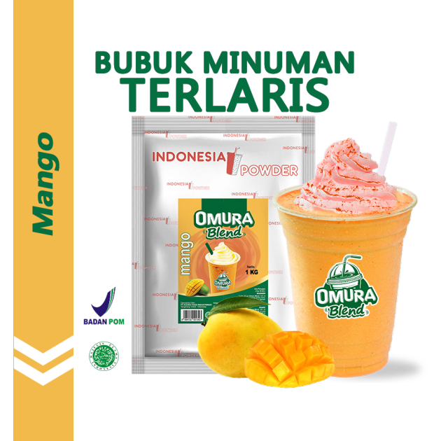 

OMURA Blend Bubuk Minuman Premium Rasa Mango / Mangga Powder Drink 1 Kg Omura Powder