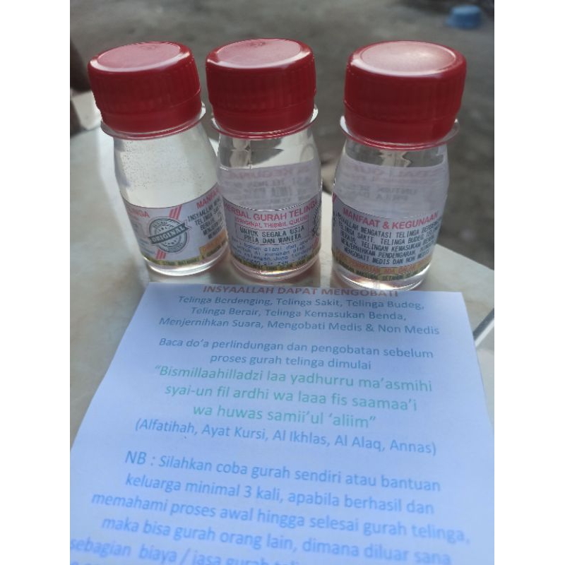 Gurah Telinga / Herbal Tetes Telinga / Atasi Sakit Telinga