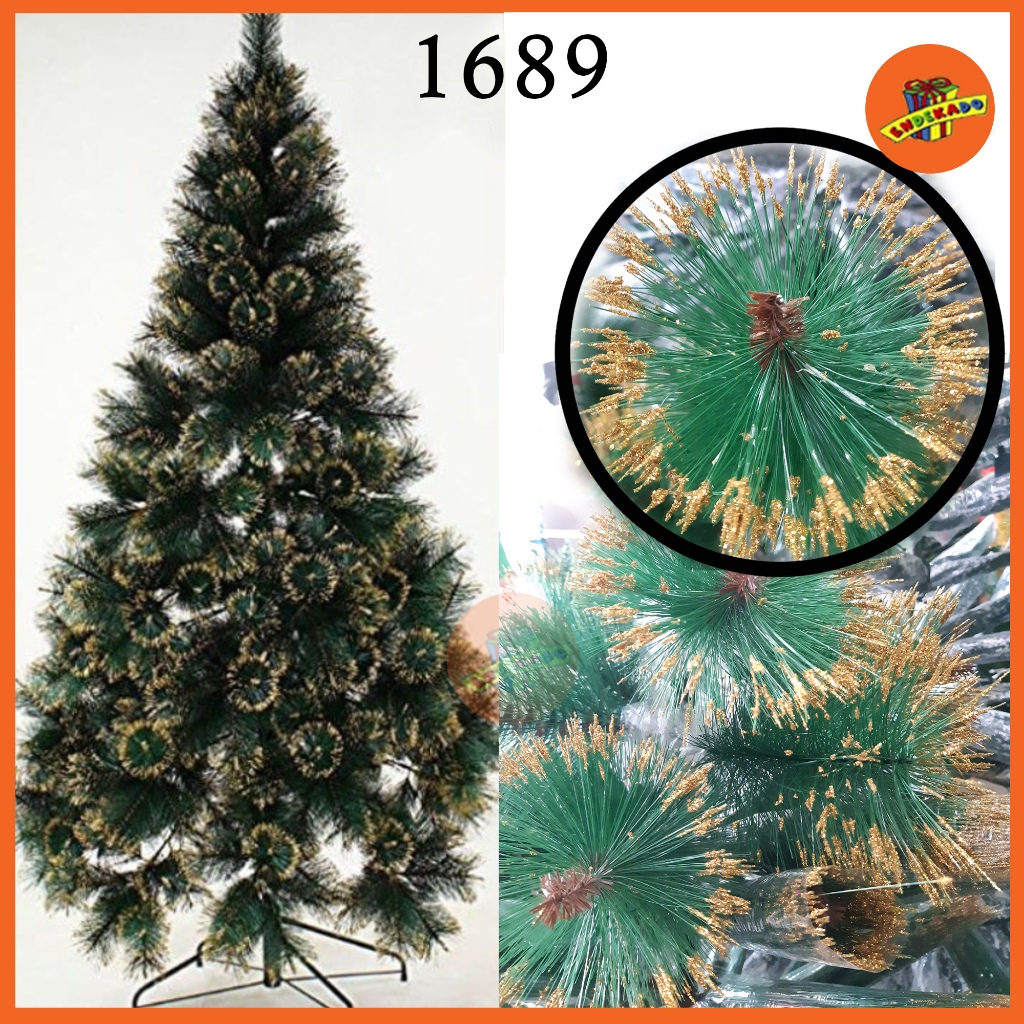 Pohon Natal Lebat Kuning 1689 - Hiasan Pohon Natal Makassar