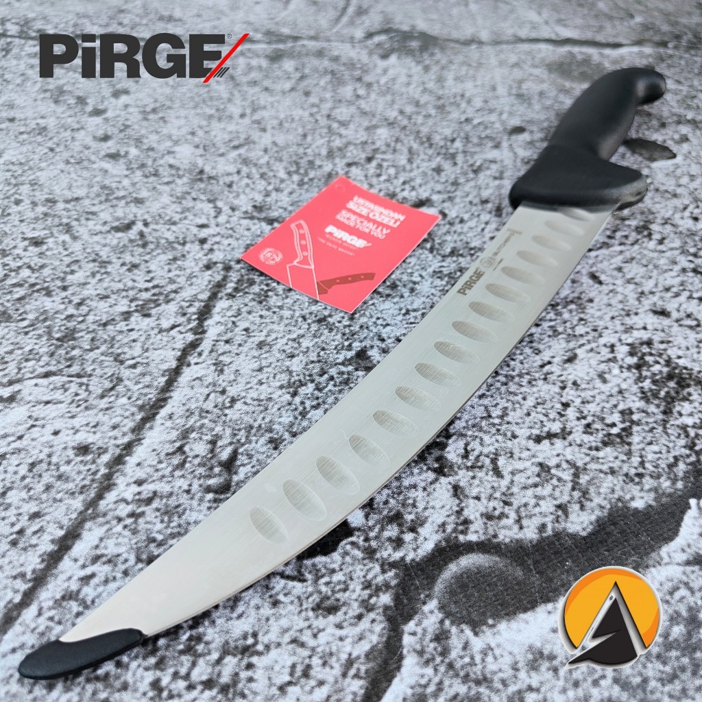 Butcher knife pisau sembelih Pirge curved fluted 26 cm original Turkey 39622