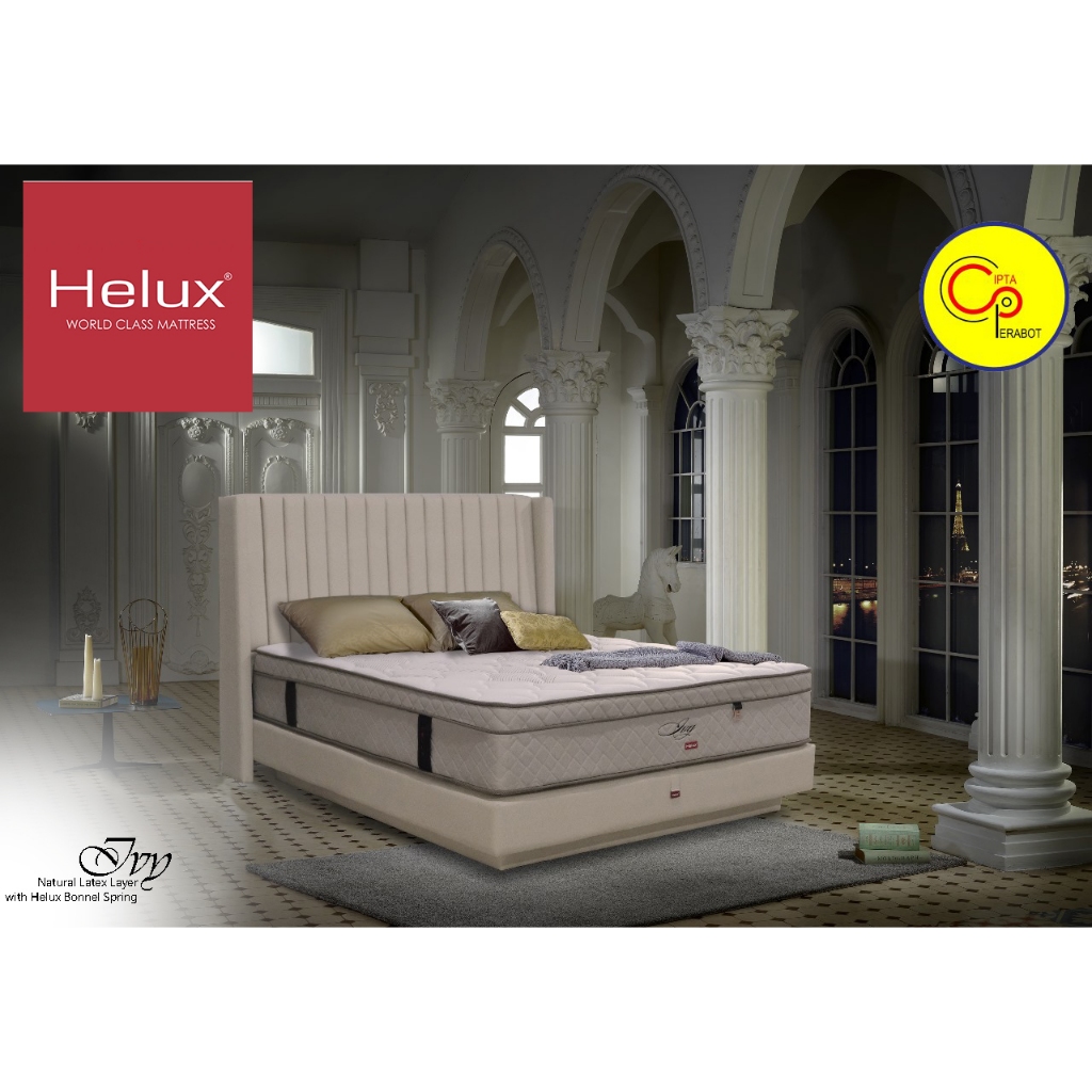 Springbed Latex Helux Ivy Original Kasur Tempat Tidur Latex Fullset
