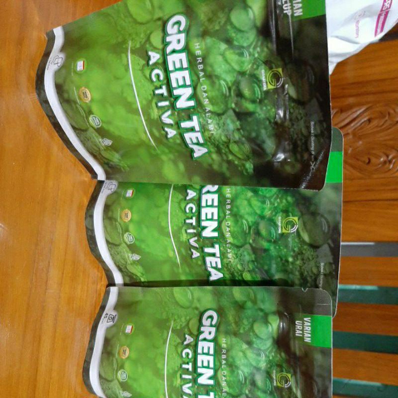 

GREEN TEA ACTIVA(TEH PELANGSING ALAMI) varian CELUP