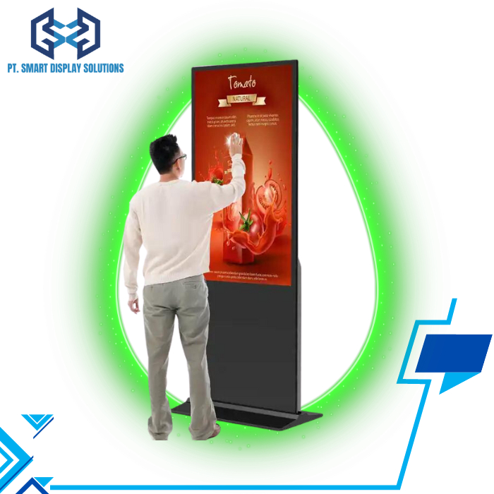 Digital Signage 65 Inchi Kiosk Touchscreen Hight Quality Free Instal dan Pengiriman Ready Digital Si