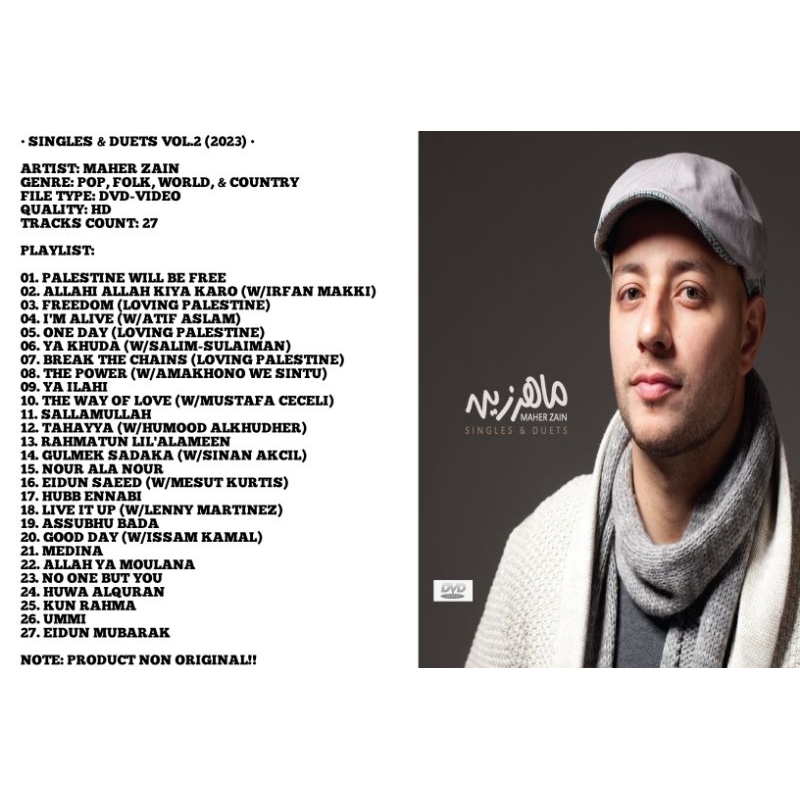 dvd maher zain album singles & duets 2023