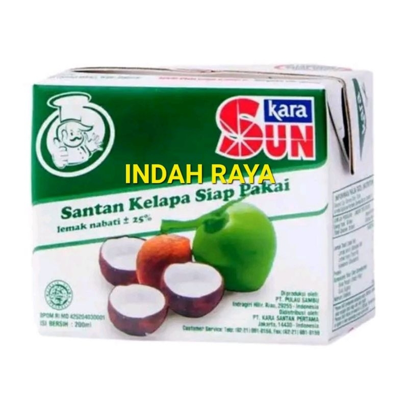 

SUN KARA SANTAN KELAPA SIAP PAKAI 200ml per pcs