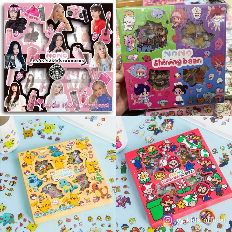 

Stiker TERBARU Box 100 Lembar Bts Nono Shining Bean Pokemon Mario Blackpink Sticker Murah Lengkap Jakarta