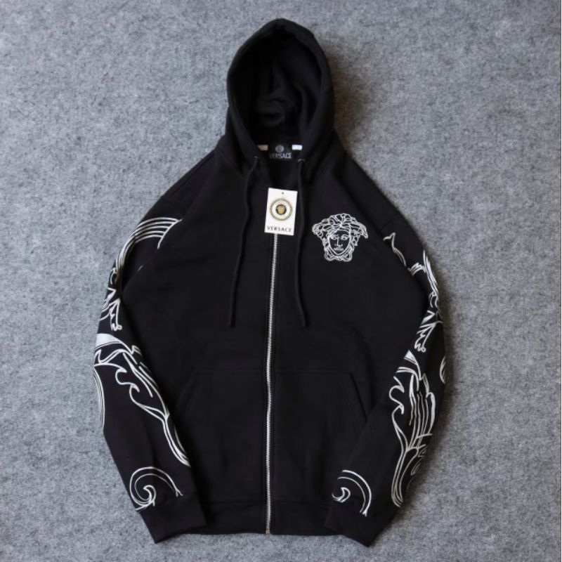 Jaket Ziper Hoodie VERSACE